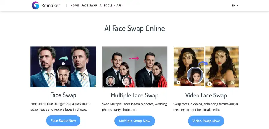 Remaker AI Faceswap